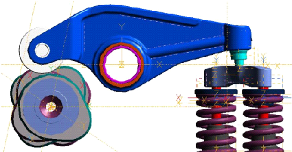 Mehrkörpersimulation eines Ventiltriebs | MKS-Simulation