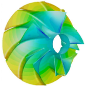 CFD Simulation of a Turbine Wheel